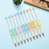 Maxbell Beadable Pens DIY Set Christmas Decor Ball Pen for Classroom Journaling Pens Set A