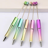 Maxbell Beadable Pens DIY Set Christmas Decor Ball Pen for Classroom Journaling Pens Set B