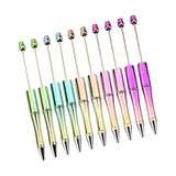 Maxbell Beadable Pens DIY Set Christmas Decor Ball Pen for Classroom Journaling Pens Set B