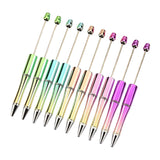 Maxbell Beadable Pens DIY Set Christmas Decor Ball Pen for Classroom Journaling Pens Set B