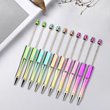 Maxbell Beadable Pens DIY Set Christmas Decor Ball Pen for Classroom Journaling Pens Set B