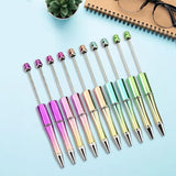 Maxbell Beadable Pens DIY Set Christmas Decor Ball Pen for Classroom Journaling Pens Set B
