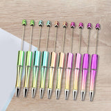 Maxbell Beadable Pens DIY Set Christmas Decor Ball Pen for Classroom Journaling Pens Set B