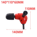 Maxbell 90 Degree Narrow 1.0mm-10mm Drill Attachments Drill Chuck Converter Manual Chuck