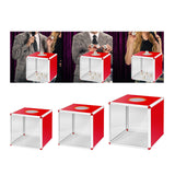 Maxbell Donation Boxes Comment Box Metal Frame for Shopping Mall Outdoor Office 25cm