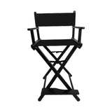 Maxbell Makeup Artist Chair Cosmetics beauty folding for Balcony Makeup Black