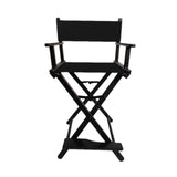 Maxbell Makeup Artist Chair Cosmetics beauty folding for Balcony Makeup Black