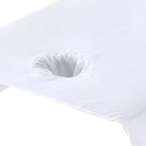 Maxbell SPA Massage Bed Cover Sheet Protector with Face Hole 80x200cm Machine Wash White