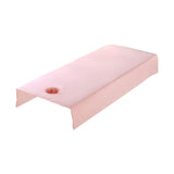 Maxbell SPA Massage Bed Cover Sheet Protector with Face Hole 80x200cm Machine Wash Pink
