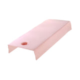 Maxbell SPA Massage Bed Cover Sheet Protector with Face Hole 80x200cm Machine Wash Pink