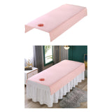 Maxbell SPA Massage Bed Cover Sheet Protector with Face Hole 80x200cm Machine Wash Pink