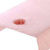 Maxbell SPA Massage Bed Cover Sheet Protector with Face Hole 80x200cm Machine Wash Pink