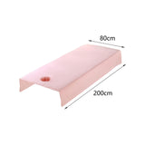 Maxbell SPA Massage Bed Cover Sheet Protector with Face Hole 80x200cm Machine Wash Pink