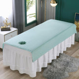 Maxbell SPA Massage Bed Cover Sheet Protector with Face Hole 80x200cm Machine Wash Green
