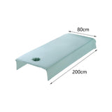 Maxbell SPA Massage Bed Cover Sheet Protector with Face Hole 80x200cm Machine Wash Green