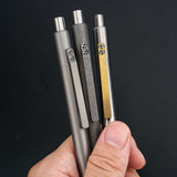 Maxbell Retractable Ballpoint Pen Titanium Alloy Gift Ball Pen for Women Men School A