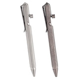 Maxbell Ballpoint Pen Titanium Alloy Portable EDC Pen Black Ink for Executive School Grey