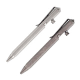 Maxbell Ballpoint Pen Titanium Alloy Portable EDC Pen Black Ink for Executive School Grey