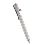 Maxbell Ballpoint Pen Titanium Alloy Portable EDC Pen Black Ink for Executive School Grey