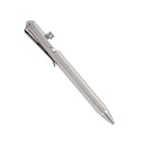 Maxbell Ballpoint Pen Titanium Alloy Portable EDC Pen Black Ink for Executive School Grey