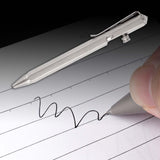 Maxbell Ballpoint Pen Titanium Alloy Portable EDC Pen Black Ink for Executive School Grey
