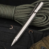 Maxbell Ballpoint Pen Titanium Alloy Portable EDC Pen Black Ink for Executive School Grey