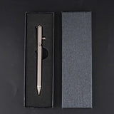 Maxbell Ballpoint Pen Titanium Alloy Portable EDC Pen Black Ink for Executive School Grey