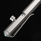 Maxbell Ballpoint Pen Titanium Alloy Portable EDC Pen Black Ink for Executive School Grey