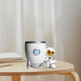 Maxbell Nordic Astronaut Pen Pencil Holder Pen Cup Durable Resin for Home Office white