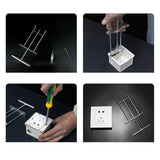 Maxbell Switch Box Repair Tool Outlet Box Repairer for Wall Switch Junction Box