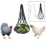 Maxbell Vegetable Feeder String Bag Coop Toy Feeding Net Bag Chicken Accessories Net Bag with Fork
