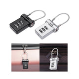 Maxbell Portable Luggage Suitcase Code Lock Password 3 Digit for Cabinets Suitcase Black