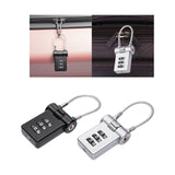 Maxbell Portable Luggage Suitcase Code Lock Password 3 Digit for Cabinets Suitcase Black