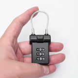 Maxbell Portable Luggage Suitcase Code Lock Password 3 Digit for Cabinets Suitcase Black