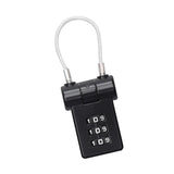 Maxbell Portable Luggage Suitcase Code Lock Password 3 Digit for Cabinets Suitcase Black