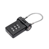 Maxbell Portable Luggage Suitcase Code Lock Password 3 Digit for Cabinets Suitcase Black