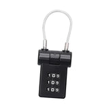 Maxbell Portable Luggage Suitcase Code Lock Password 3 Digit for Cabinets Suitcase Black