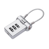 Maxbell Portable Luggage Suitcase Code Lock Password 3 Digit for Cabinets Suitcase Argent