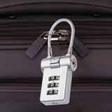 Maxbell Portable Luggage Suitcase Code Lock Password 3 Digit for Cabinets Suitcase Argent