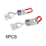 Maxbell 5 Pieces Push Pull Type Latch Clamp Iron Quick Release for Woodworking without keyhole