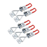 Maxbell 5 Pieces Push Pull Type Latch Clamp Iron Quick Release for Woodworking without keyhole