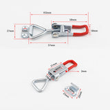 Maxbell 5 Pieces Push Pull Type Latch Clamp Iron Quick Release for Woodworking without keyhole