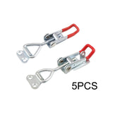 Maxbell 5 Pieces Push Pull Type Latch Clamp Iron Quick Release for Woodworking without keyhole