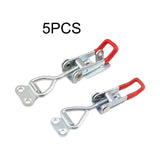 Maxbell 5 Pieces Push Pull Type Latch Clamp Iron Quick Release for Woodworking without keyhole