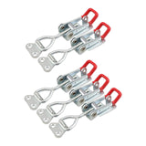 Maxbell 5 Pieces Push Pull Type Latch Clamp Iron Quick Release for Woodworking with keyhole