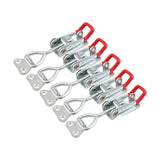 Maxbell 5 Pieces Push Pull Type Latch Clamp Iron Quick Release for Woodworking with keyhole