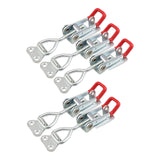 Maxbell 5 Pieces Push Pull Type Latch Clamp Iron Quick Release for Woodworking with keyhole