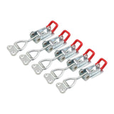 Maxbell 5 Pieces Push Pull Type Latch Clamp Iron Quick Release for Woodworking with keyhole
