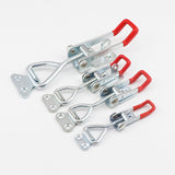 Maxbell 5 Pieces Push Pull Type Latch Clamp Iron Quick Release for Woodworking with keyhole