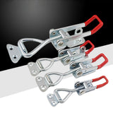 Maxbell 5 Pieces Push Pull Type Latch Clamp Iron Quick Release for Woodworking with keyhole